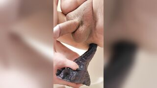 More dragon tail anal fucking to milk out my precum