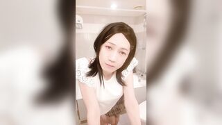 Japanese crossdressers changing clothes