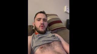 Bearded hung handymen cum after work Uncut dick