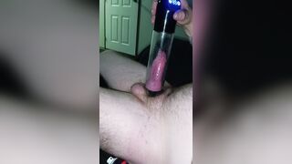 Penis pumping small penis