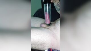 Penis pumping small penis