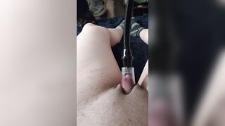 Pussy pump FTM dicklet pumping with biggest nipple attachment Pump my Clit