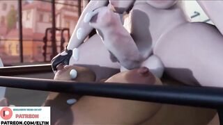 FUTANARI MEI AMAZING DICK RIDING IN GYM AND BIG CREAMPIE | HOTTEST FUTA OVERWATCH HENTAI 4K