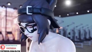 FUTANARI MEI AMAZING DICK RIDING IN GYM AND BIG CREAMPIE | HOTTEST FUTA OVERWATCH HENTAI 4K