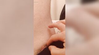 Plugged Tiny-clit Sissygasm