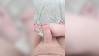 POV stroking a thick cock