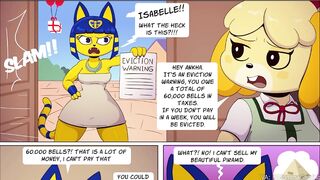 Futa Ankha Sucks Off Isabelle For Some Money