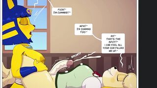 Futa Ankha Sucks Off Isabelle For Some Money