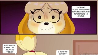 Futa Ankha Sucks Off Isabelle For Some Money