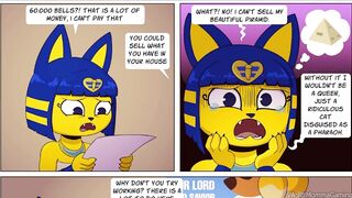 Futa Ankha Sucks Off Isabelle For Some Money