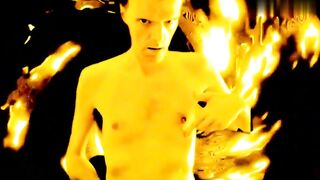 British Freddie Sunfields in Golden Yellow Fetish Wet Show
