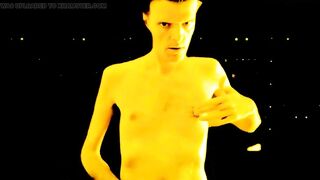 British Freddie Sunfields in Golden Yellow Fetish Wet Show