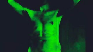 British Freddie Sunfields in Dark Green Lights Masturbation