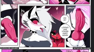 Loona fucks Millie with her FUTA cock ❤ Helluva Boss Hentai