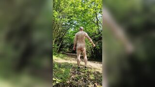 Maidstonenakedman naked caning in the woods