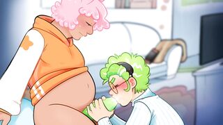 He walked in on his alien roommate jerking off! (Gummy and The Doctor, Extra Animation)
