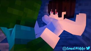 Femboy falls down a cliff and meet a new friend - Minecraft Gay Porn Mod