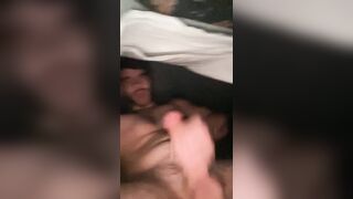 Fit teen guy cums hard and loud