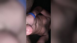 Fit teen guy cums hard and loud