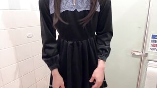 [Crossdressing] Japanese masturbation with a lot of ejaculation in a cute uniform ????