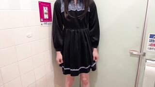 [Crossdressing] Japanese masturbation with a lot of ejaculation in a cute uniform ????