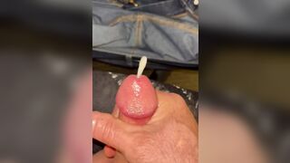 Tiny cock cums in pants