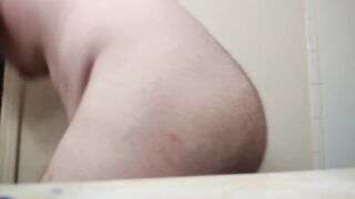 Jiggling big boy booty underwear strip POV