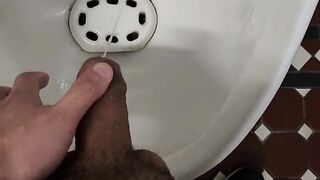 Public toilet passes, show, and cum