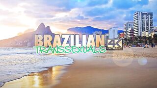 BRAZILIAN-TRANSSEXUALS - Horny Brazilian Tgirl with Big Boobs masturbates