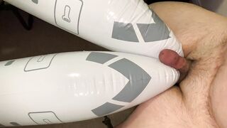 Small Penis Cumming On Two Inflatable Airplanes