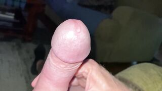 Uncut oozes Precum