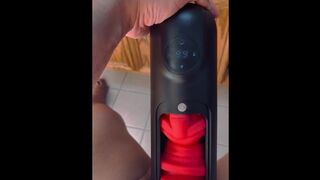 Jerk off with my new sex toy