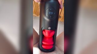 Jerk off with my new sex toy