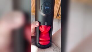 Jerk off with my new sex toy