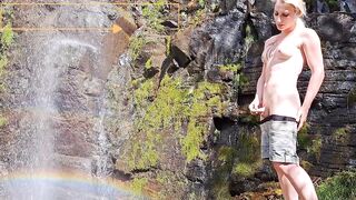 Cute Trans Girl Peeing While Camping Compilation