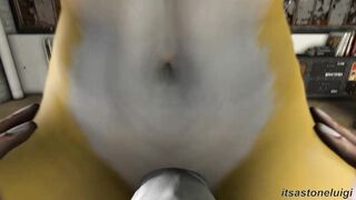 Sucking on Futa Renamon Huge Cock Futa Taker PoV Hentai Animation