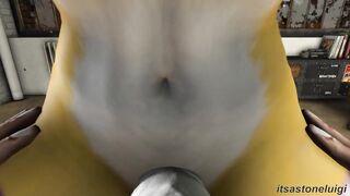 Sucking on Futa Renamon Huge Cock Futa Taker PoV Hentai Animation