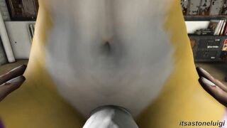 Sucking on Futa Renamon Huge Cock Futa Taker PoV Hentai Animation