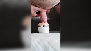Noisy Fleshlight With An Ass Shaking Cum Shot