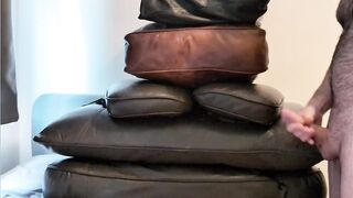 Humping on my new leather cushion