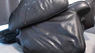 Humping on my new leather cushion