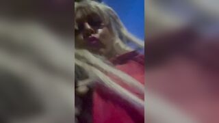 Sissy crossdresser walking in public dressed like a slut