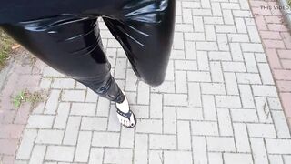 naughty feet - public crossdressing