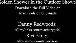 Golden Shower In The Outdoor Shower FTM STP Peeing - Danny Redwoods And River Gray