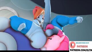 Futa Rainbow Dash Hard Anal Fucking And Getting Creampie | Best Furry Hentai 4k 60fps