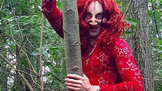 Horny Demon Bitch Having Hard Fun in the Forest