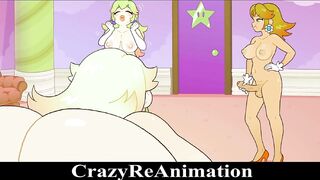 Mario Bros Porn Parody - Big Rosalina, Daisy & Peach Animation (Hard Sex) (Hentai) (FUTANARI)