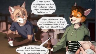 SEXY College Slut Titfucks a Cute Twink! (Furry Comic Dub)