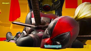 Deadpool & Wolverine hentai - Wolverine Fuck Deadpool Amazing scene PART B