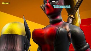 Deadpool & Wolverine hentai - Wolverine Fuck Deadpool Amazing scene PART B